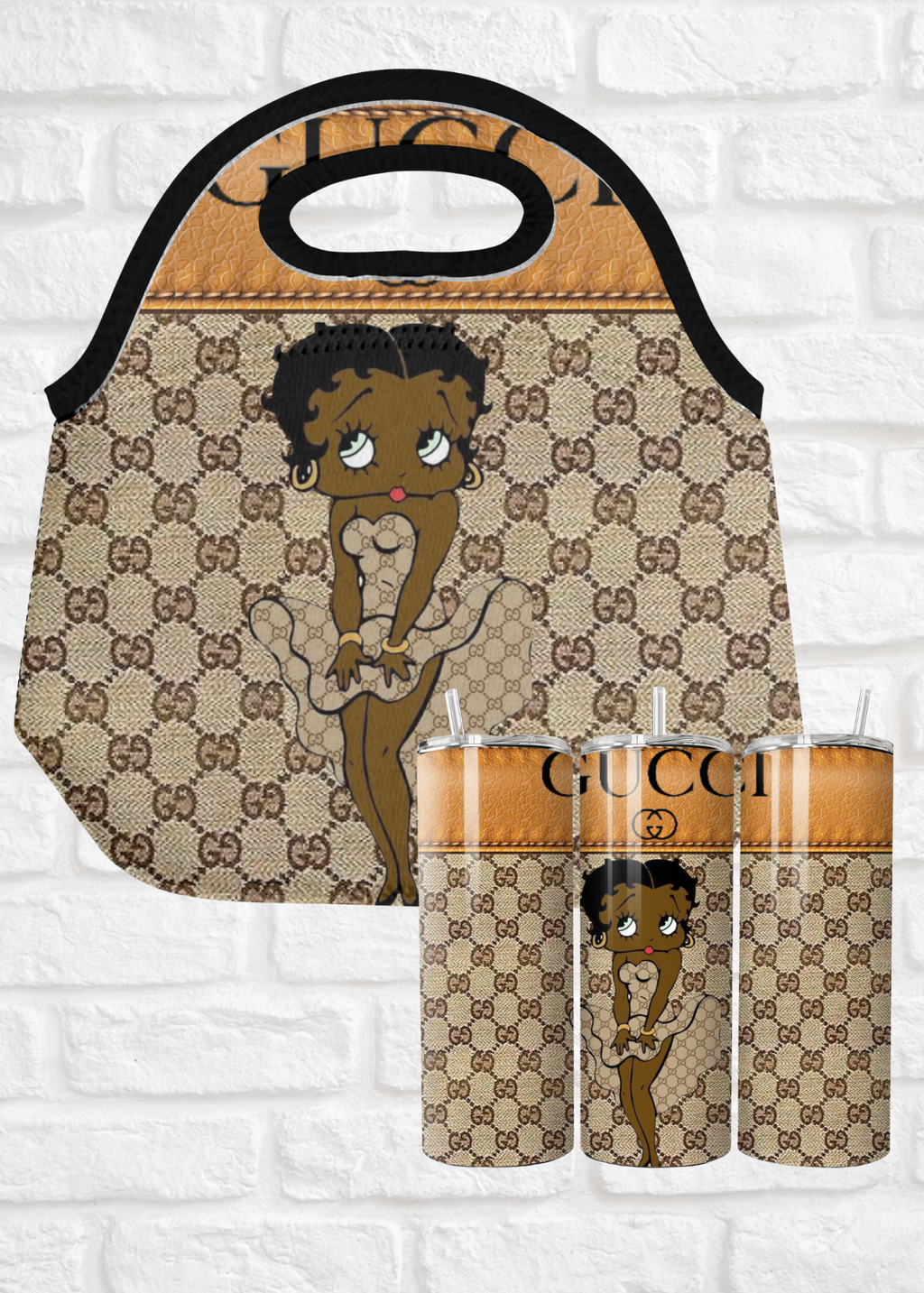 GG & Betty B. Tumbler & lunch tote